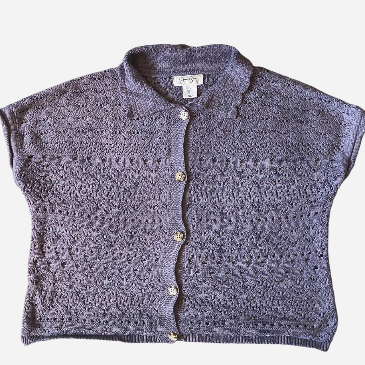 Gray Knit Cardigan